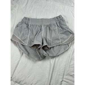Lululemon Hotty Hot High-Rise Lined Short 2.5 Grey LW7ATGR Size 8